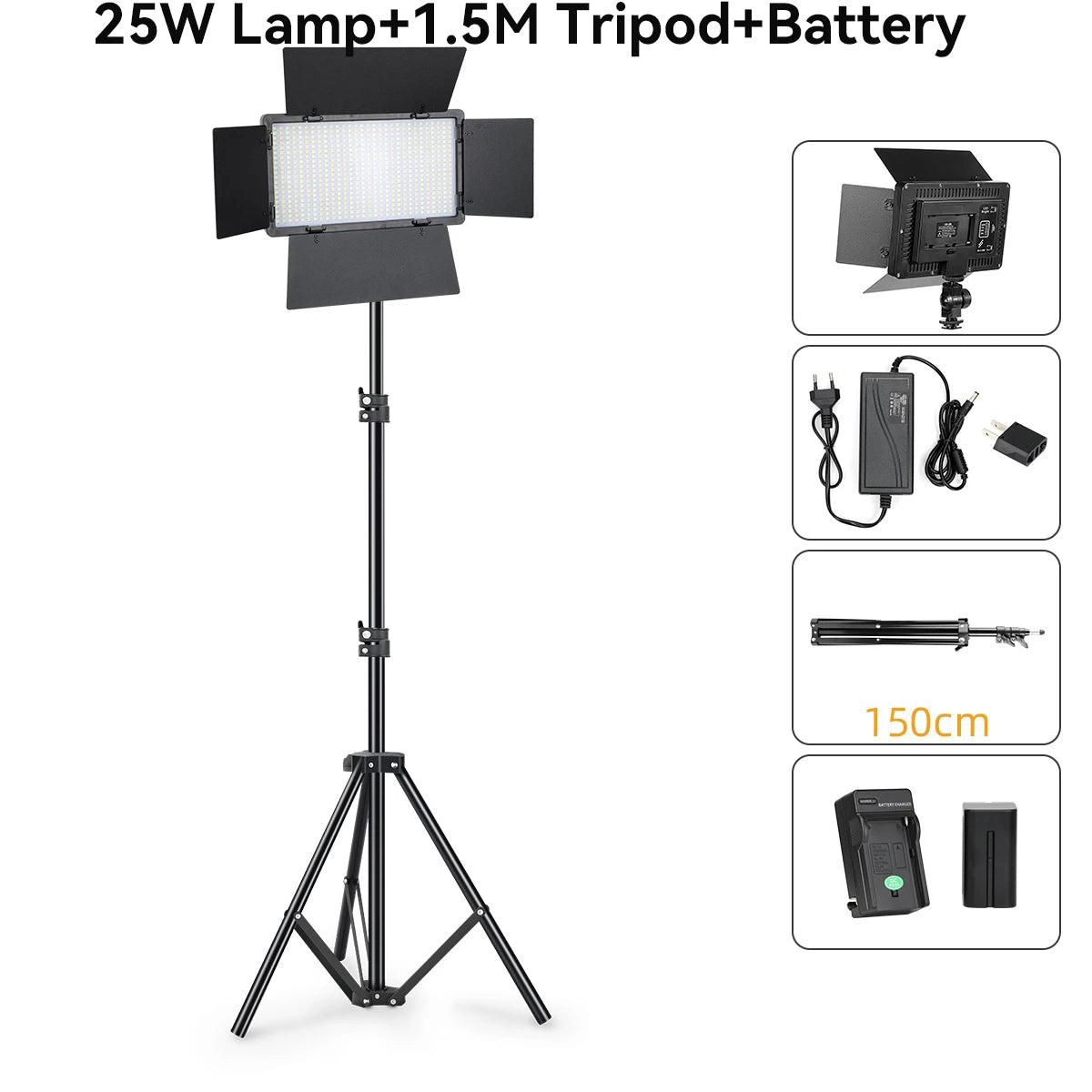 LED Video Lights Makeup Fill Lighting Photographic Photo Studio Lamp For Youbute Live Streaming Optional Tripod Stand