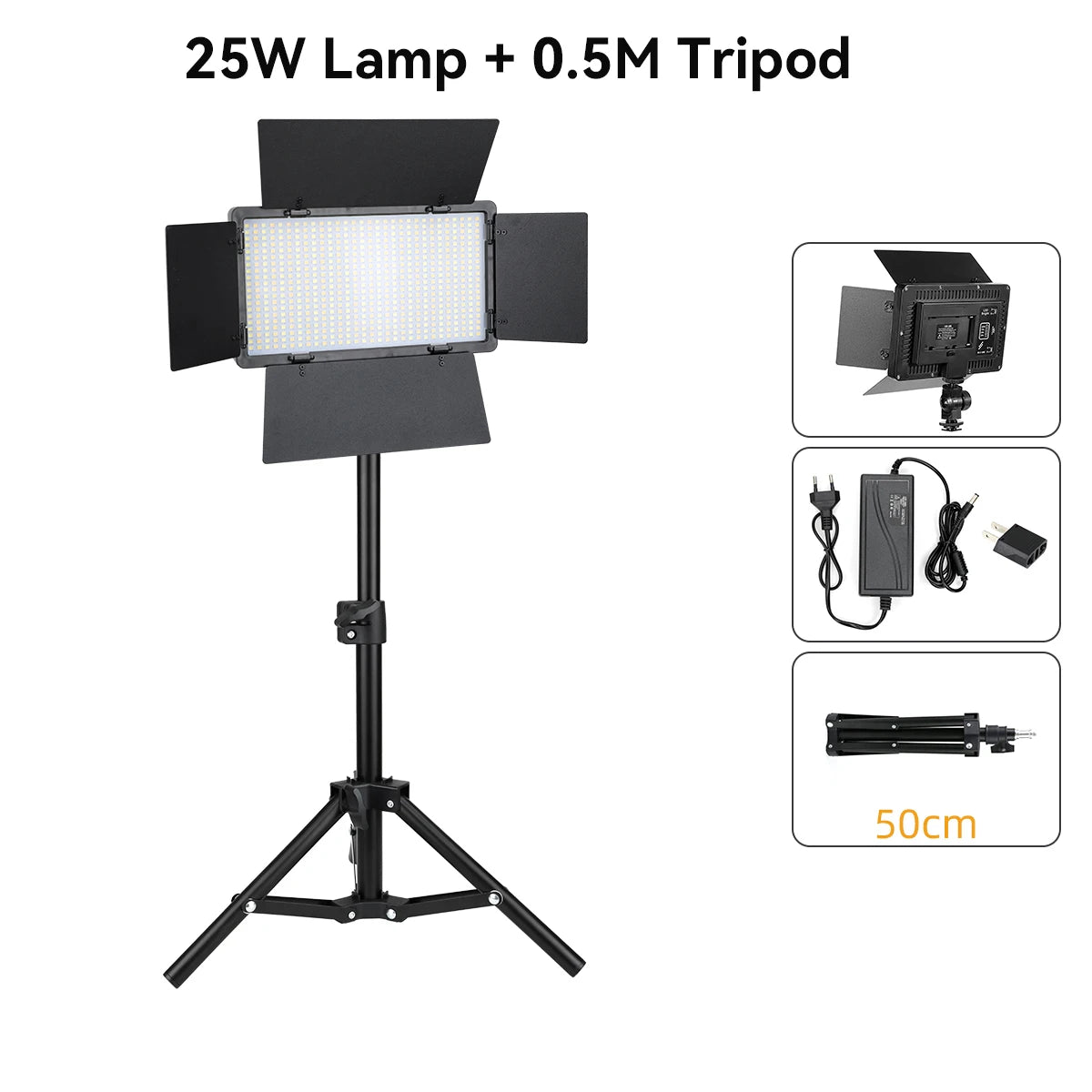 LED Video Lights Makeup Fill Lighting Photographic Photo Studio Lamp For Youbute Live Streaming Optional Tripod Stand