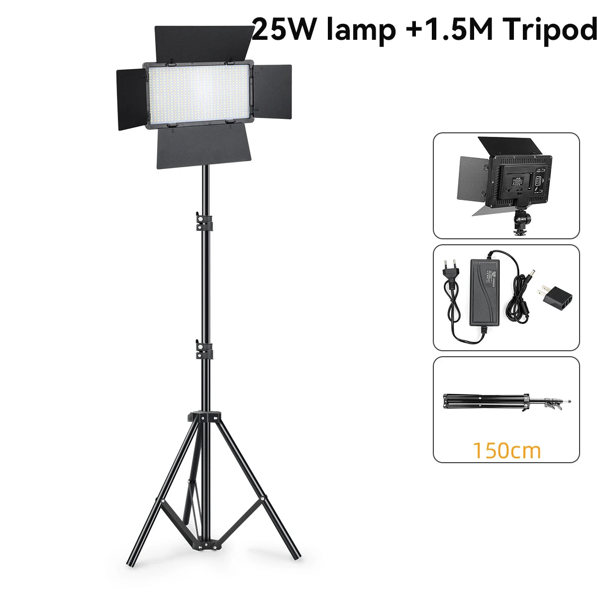 LED Video Lights Makeup Fill Lighting Photographic Photo Studio Lamp For Youbute Live Streaming Optional Tripod Stand