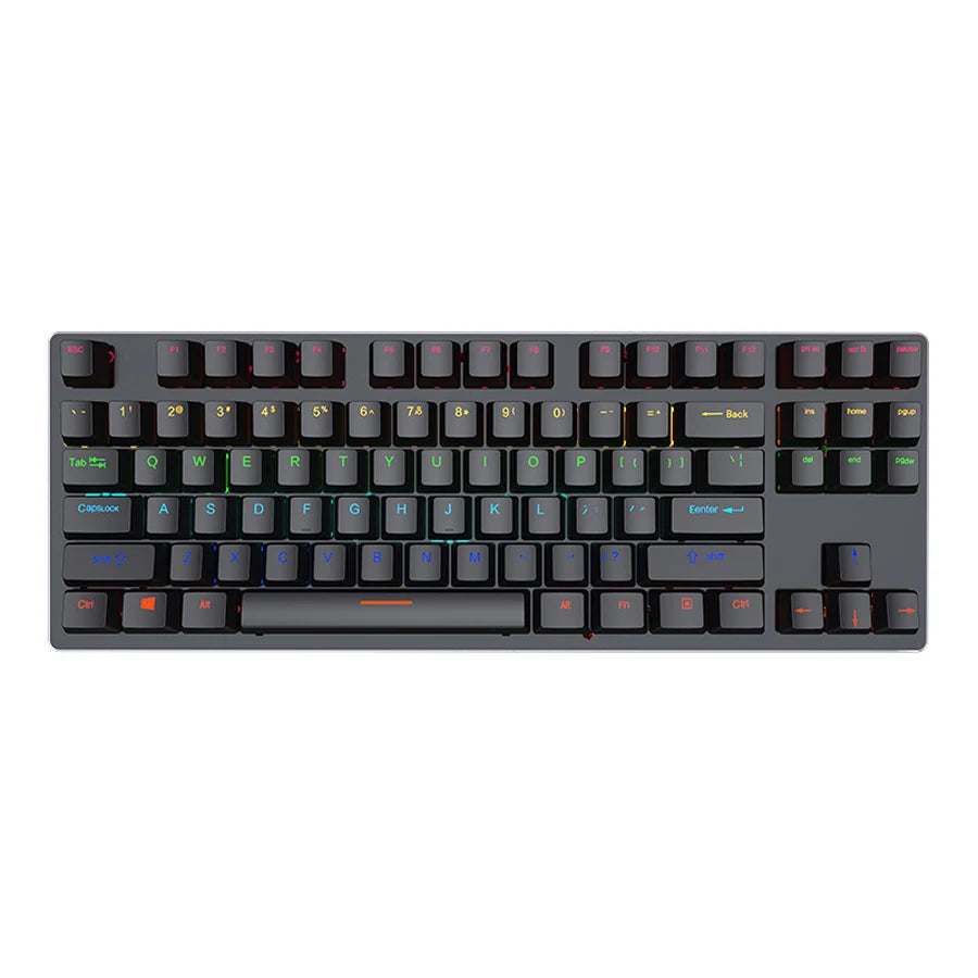 Backlit Gaming Mechanical Keyboard Gamer Mechanic Kit RGB PC USB Wired Keypad Keybord Ergonomic Computer Key Board Mini Teclado