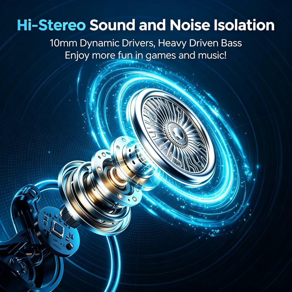 Wired Gaming Earbuds with Microphone – 3.5mm / USB-C